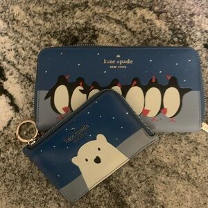 Kate Spade penguin wallet and polar bear wallet